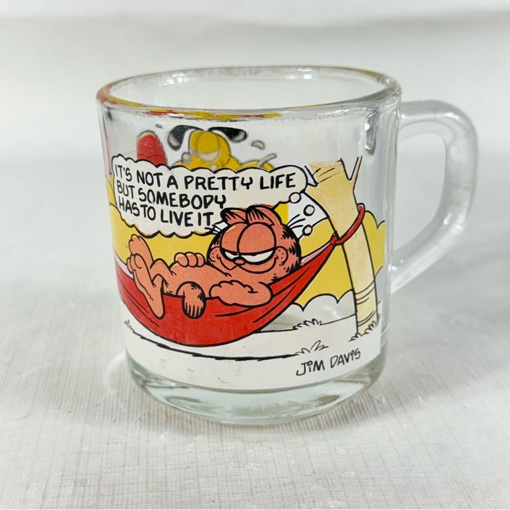Vintage Garfield Hammock Coffee Cup Or Mug 1978 Jim Davis McDonalds USA